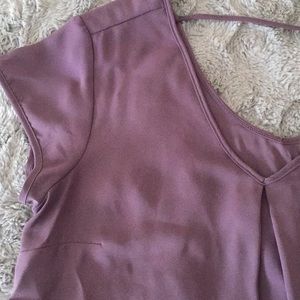 Pink Rose Purple Blouse